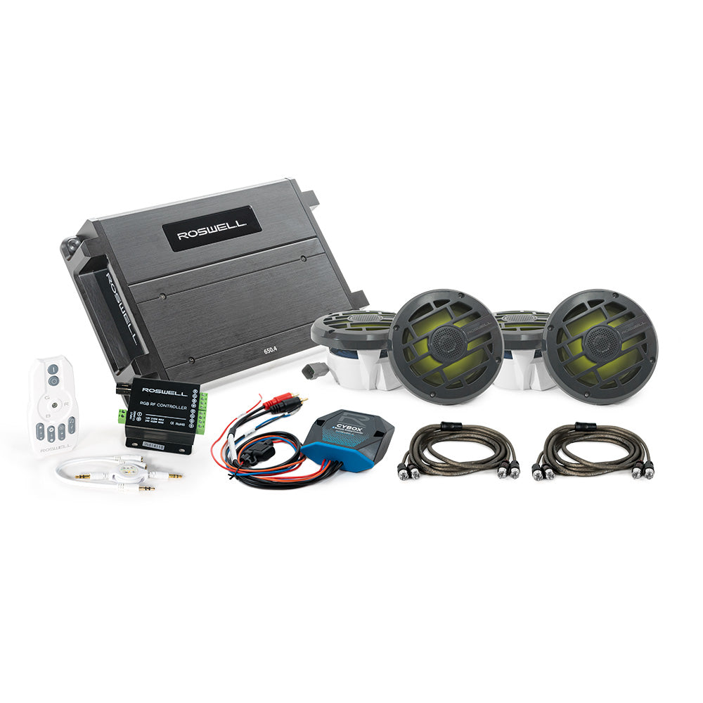 Roswell R 65 Marine Audio Package wRGB Remote Controller Anthracite Grill C9202553