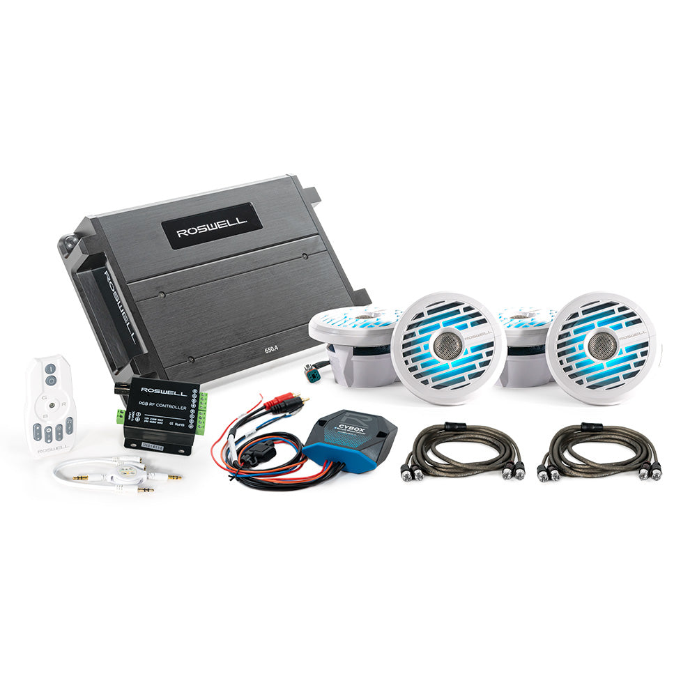 Roswell R1 65 Marine Audio Package wRGB Remote Controller White C9202556