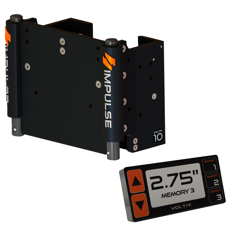 IMPULSE XL 10 Set Back Electric Jack Plate wSmart Control Black Anodized 75071B