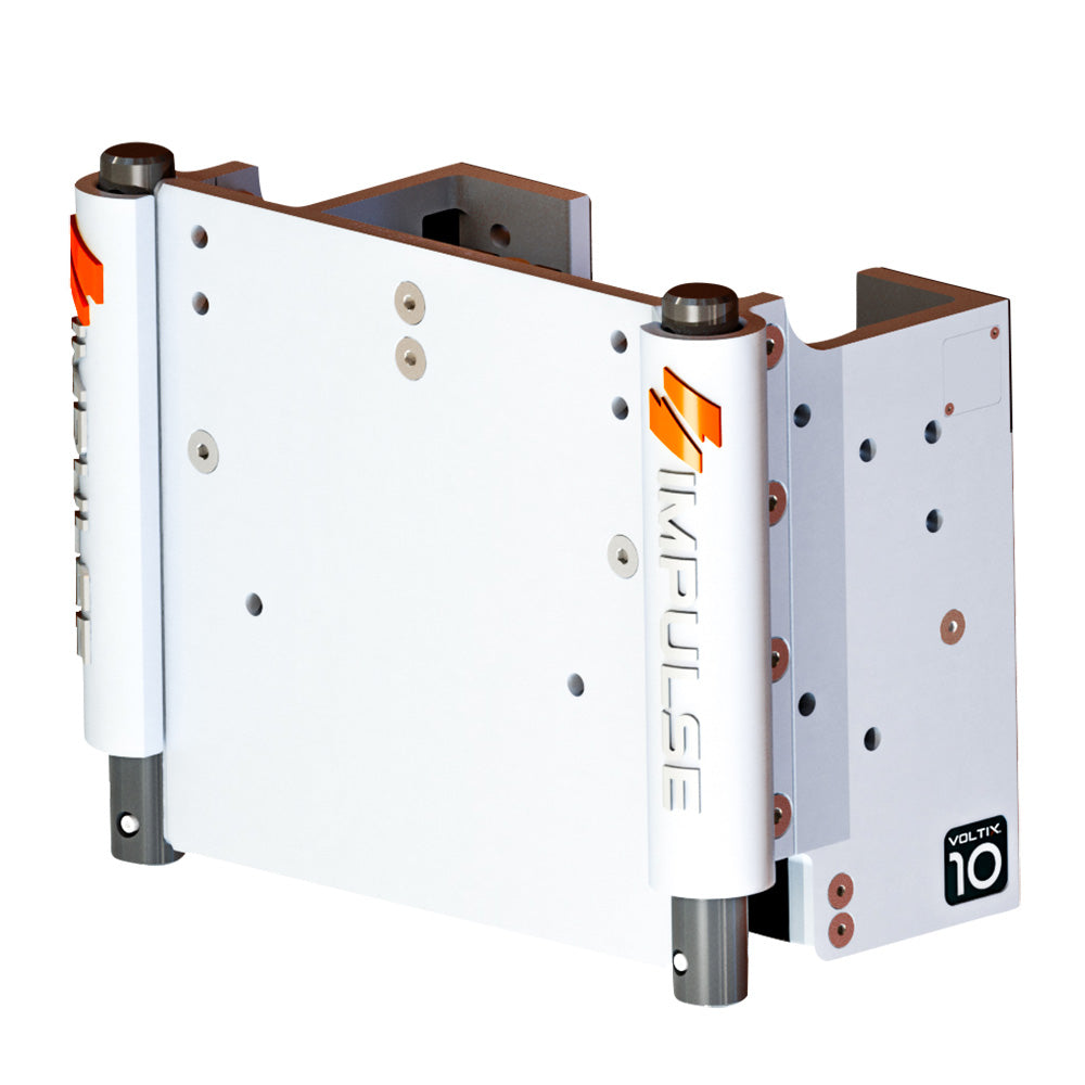 IMPULSE XL 10 Set Back Electric Jack Plate wStandard Control White Cerakote 75073W