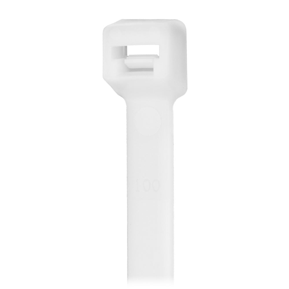Pacer 8 Cable Tie Natural Color 50lb Tensile Strength 2 Bundle Diameter 100 Piece Bag CT2S100