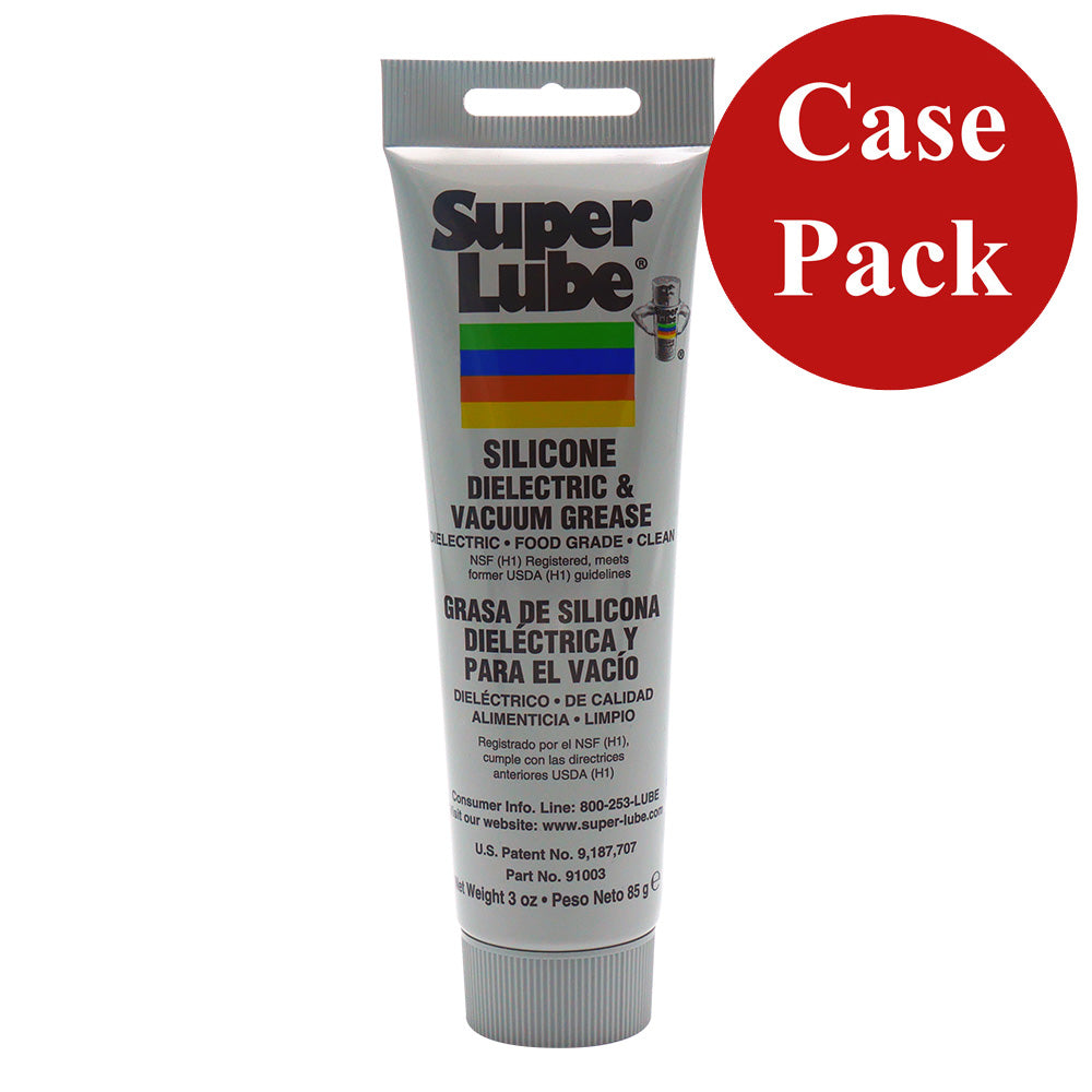 Super Lube Silicone Dielectric Vacuum Grease 3oz Tube Case of 12 91003CASE