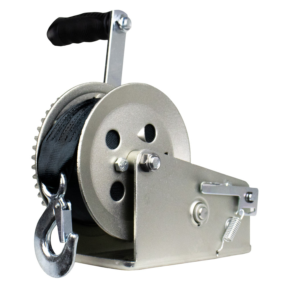 Powerwinch Utility Series Winch 1800lb 2 Speed 6 Crank Arm Zinc 21500W18006BR