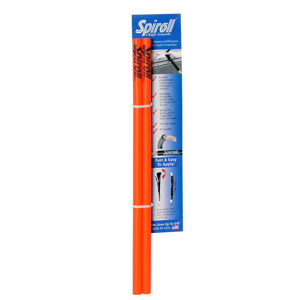 Spiroll Chafe Guard Orange fLines up to 58 Diameter Pair SPL16OCG