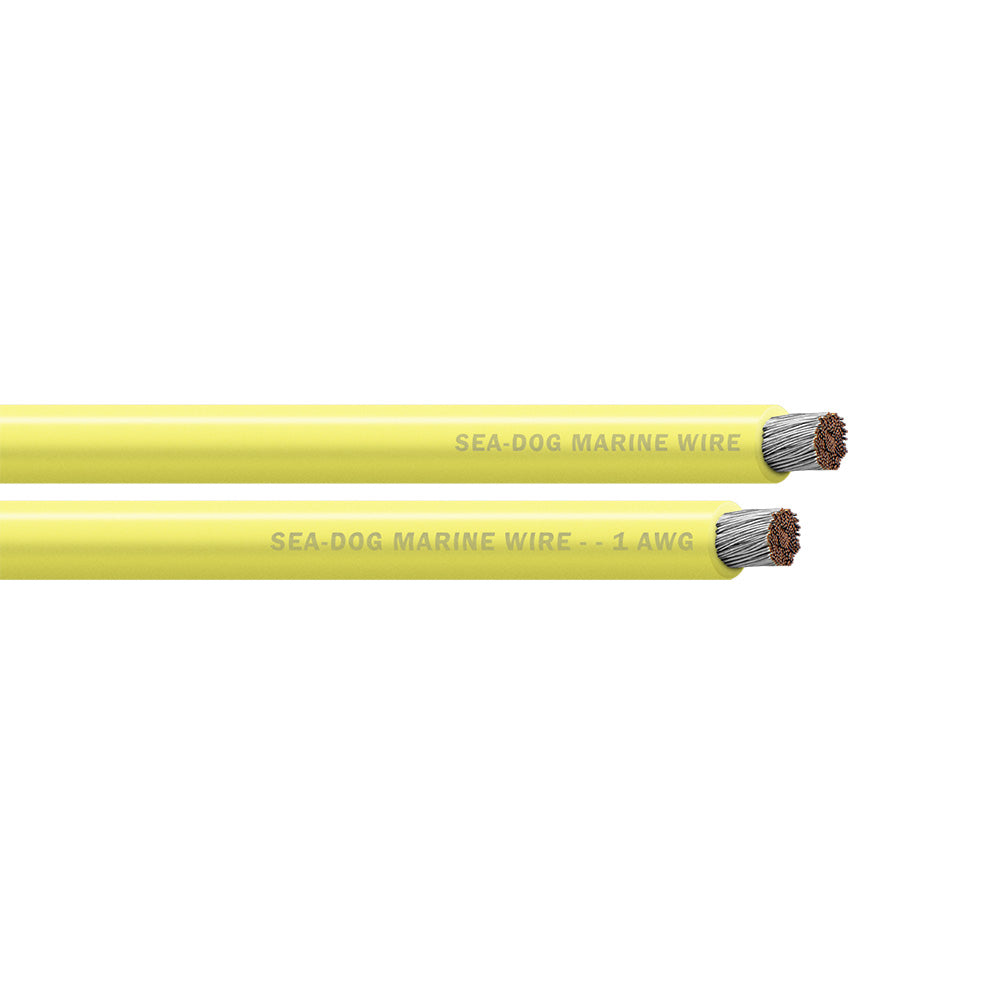 SeaDog 1 AWG Yellow Battery Cable 50 8001031