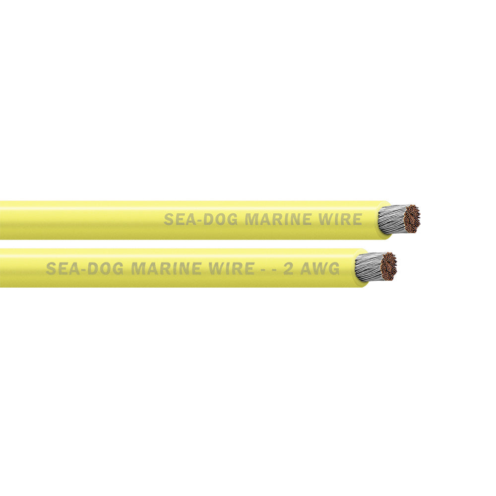 SeaDog 2 AWG Yellow Battery Cable 100 8002032