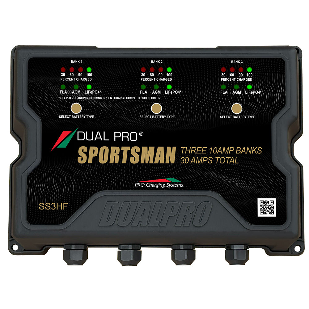 Dual Pro Sportsman Series HF Battery Charter 30 Amp 3 Bank SS3HF