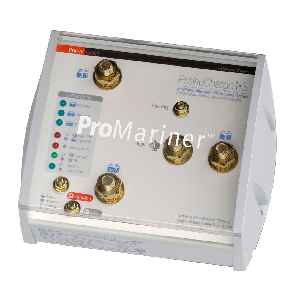 ProMariner ProIsoCharge Battery Isolator 180Amp 1Alt 3Bat 12V 23125