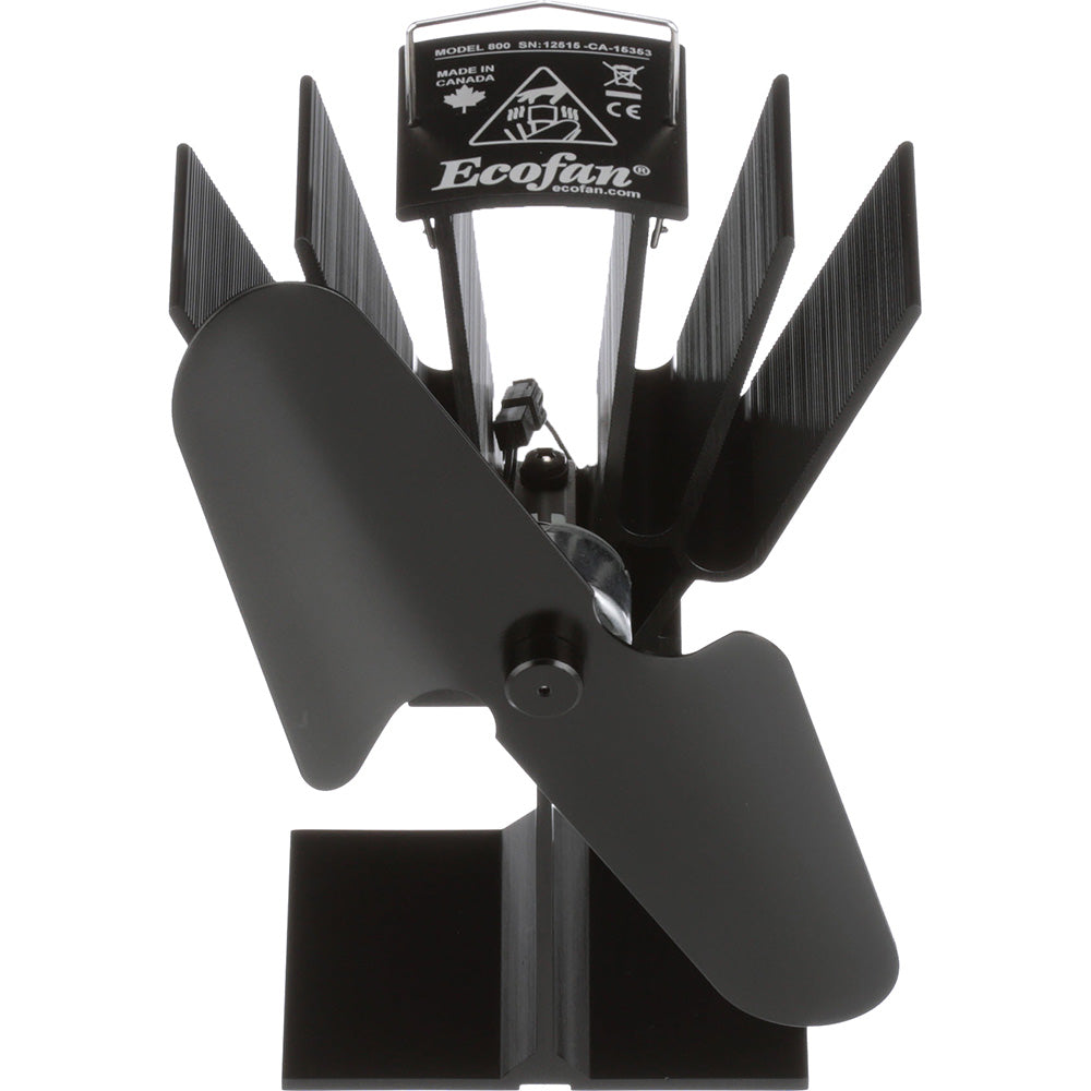 Ecofan by Caframo Original Heat Powered Stove Fan Black Blade 800CAXBX