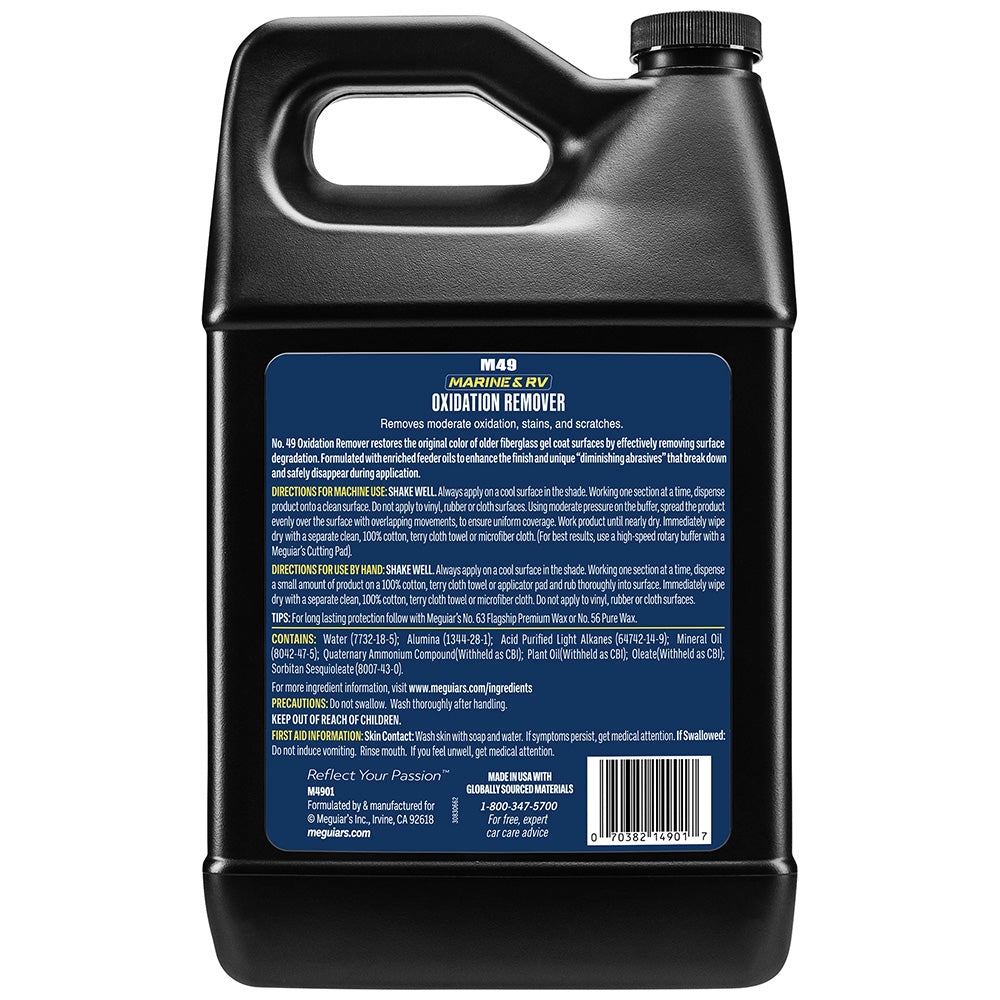 Meguiars 49 Mirror Glaze HD Oxidation Remover 1 Gallon M4901