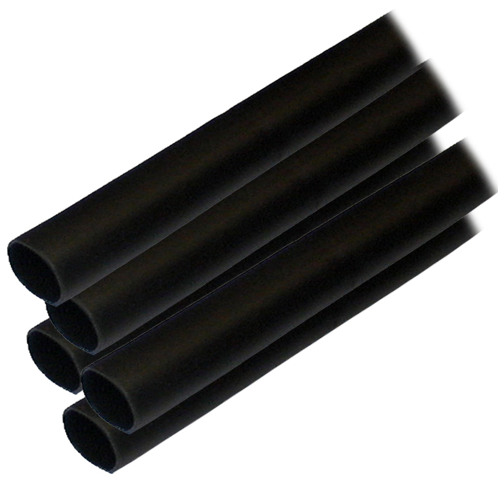 Ancor Adhesive Lined Heat Shrink Tubing ALT 12 x 12 5Pack Black 305124