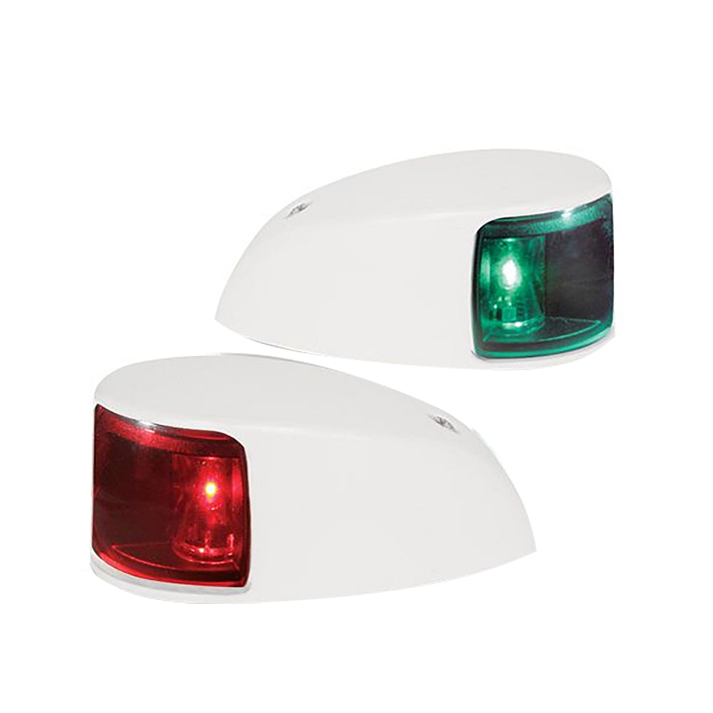 Hella Marine NaviLED Deck Mount Port Starboard Pair 2nm Colored LensWhite Housing 980620811