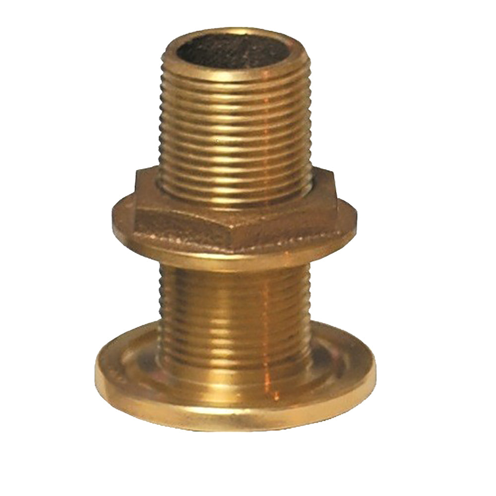 GROCO 114 NPS NPT Combo Bronze ThruHull Fitting wNut TH1250W