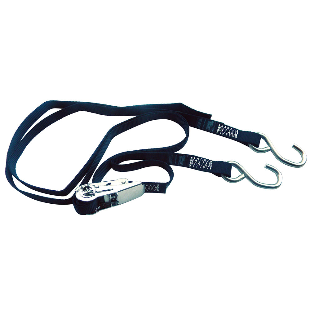 Rod Saver Stainless Steel Ratchet Gunwale TieDown 1 x 10 SSRGW10