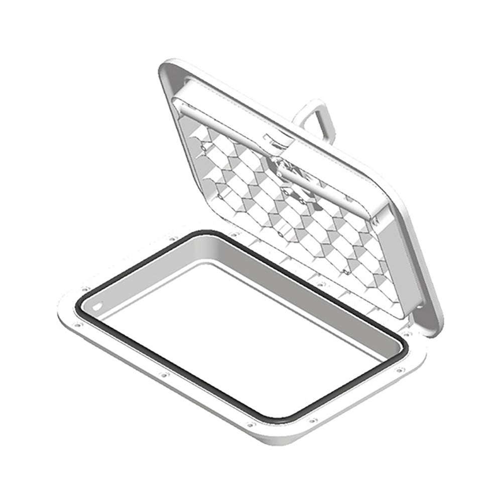 SeaDog Triple Lock Rectangular Marine Hatch 10 x 14 White 3365203
