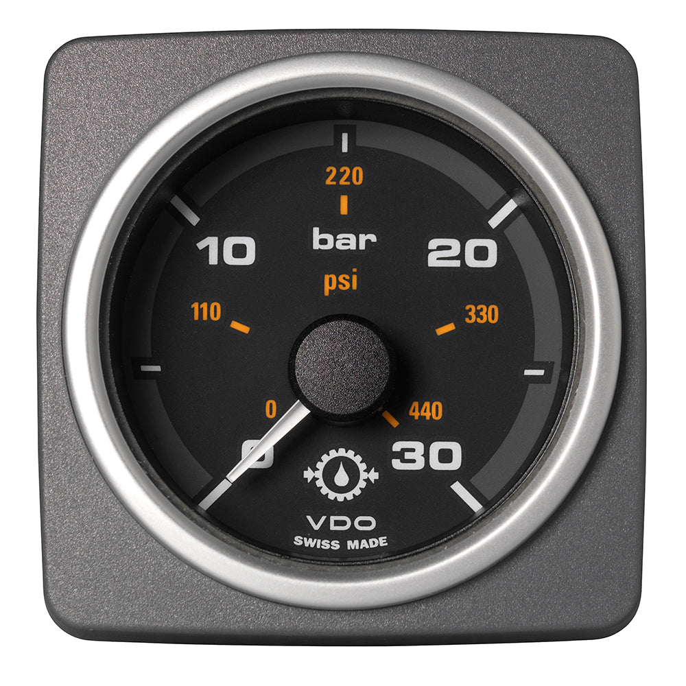 Veratron 52 MM 2116 AcquaLink Transmission Oil Pressure 30 Bar440 PSI Black Dial Bezel A2C59501937