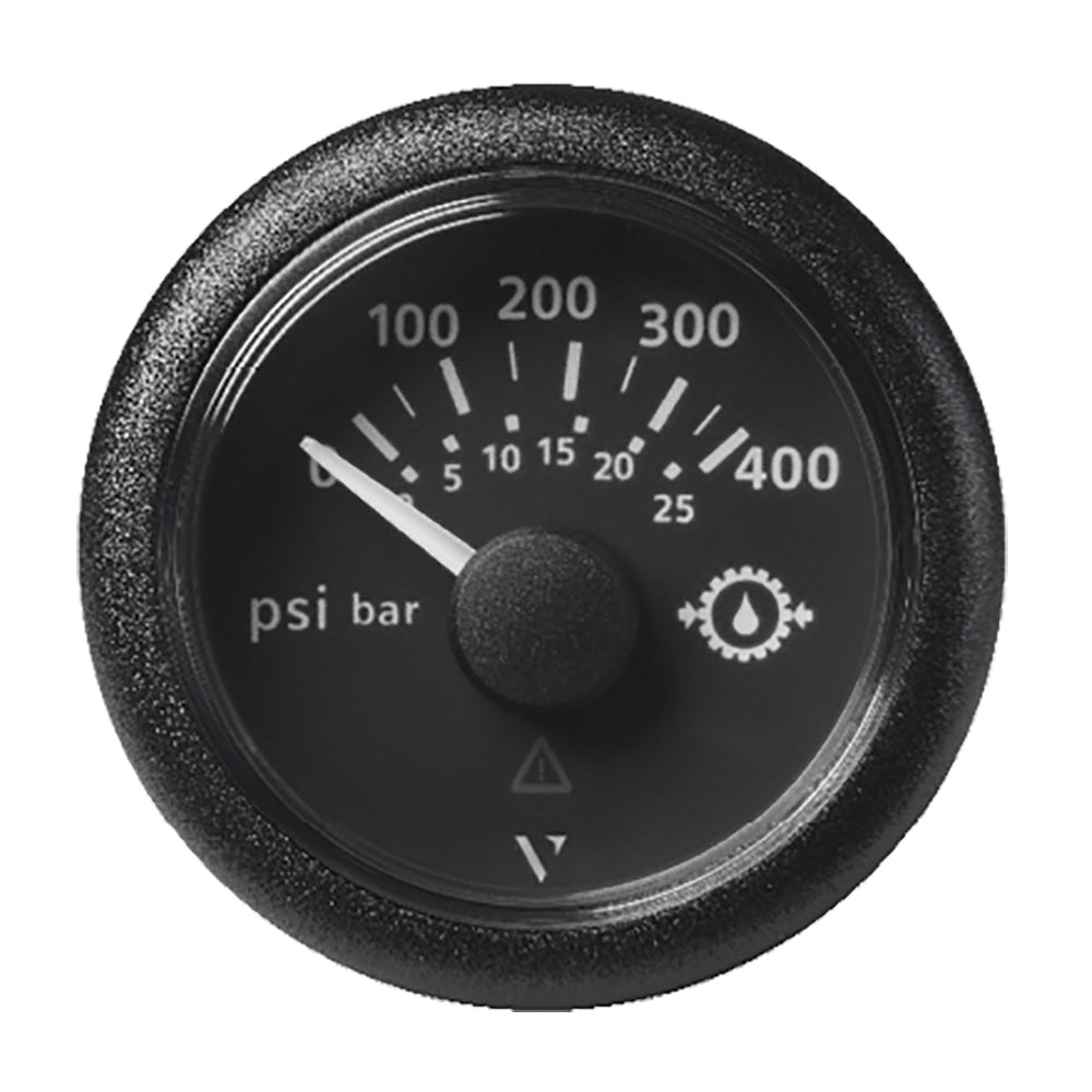 Veratron 2116 52mm ViewLine Transmission Oil Pressure 400 PSI25 Bar Black Dial Round Bezel A2C59514145