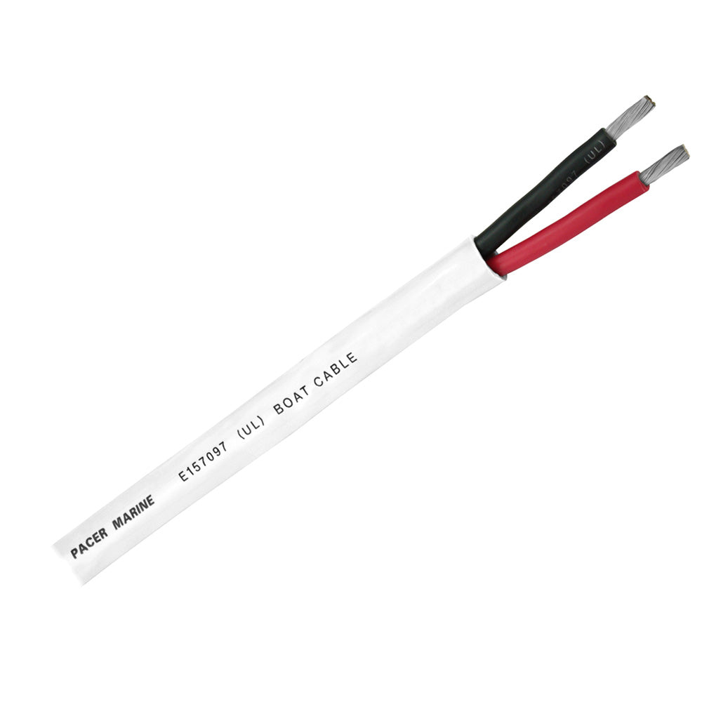Pacer Duplex 2 Conductor Cable 250 142 AWG Round Cable Red Black WR142DC250