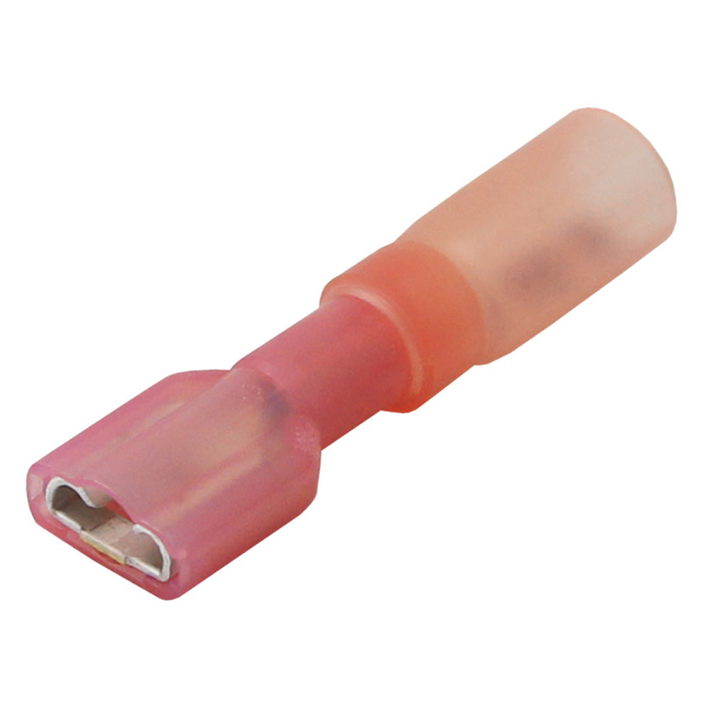 Pacer 2218 AWG Heat Shrink Female Disconnect 25 Pack TDE18250FI25