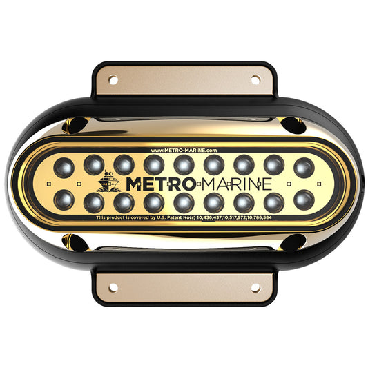 Metro Marine HighOutput Elongated Surface Mount Light wIntelligent Monochromatic LEDs  White 45 Beam FSME1HW345