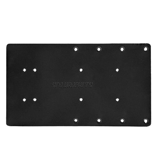 Sea Brackets 14 Straight Trolling Motor Plate  Black SEA2322BLK