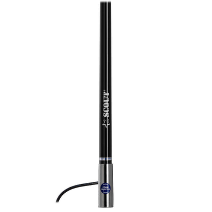 Scout 4 Black VHF Antenna 3dB Stainless Steel Ferule w5M RG58 Includes PL259 PF AN NVHF00045T