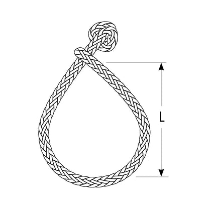 Ronstan Soft Shackle  Size XXL  14mm x 100mm wRobline Line DSH14GRY