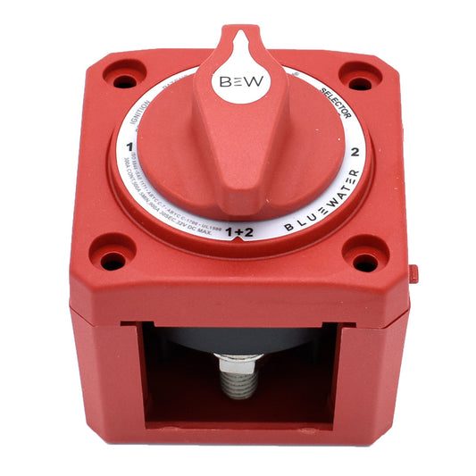 Bluewater Off12Both Battery Switch  Surface Mount  Red 980000711