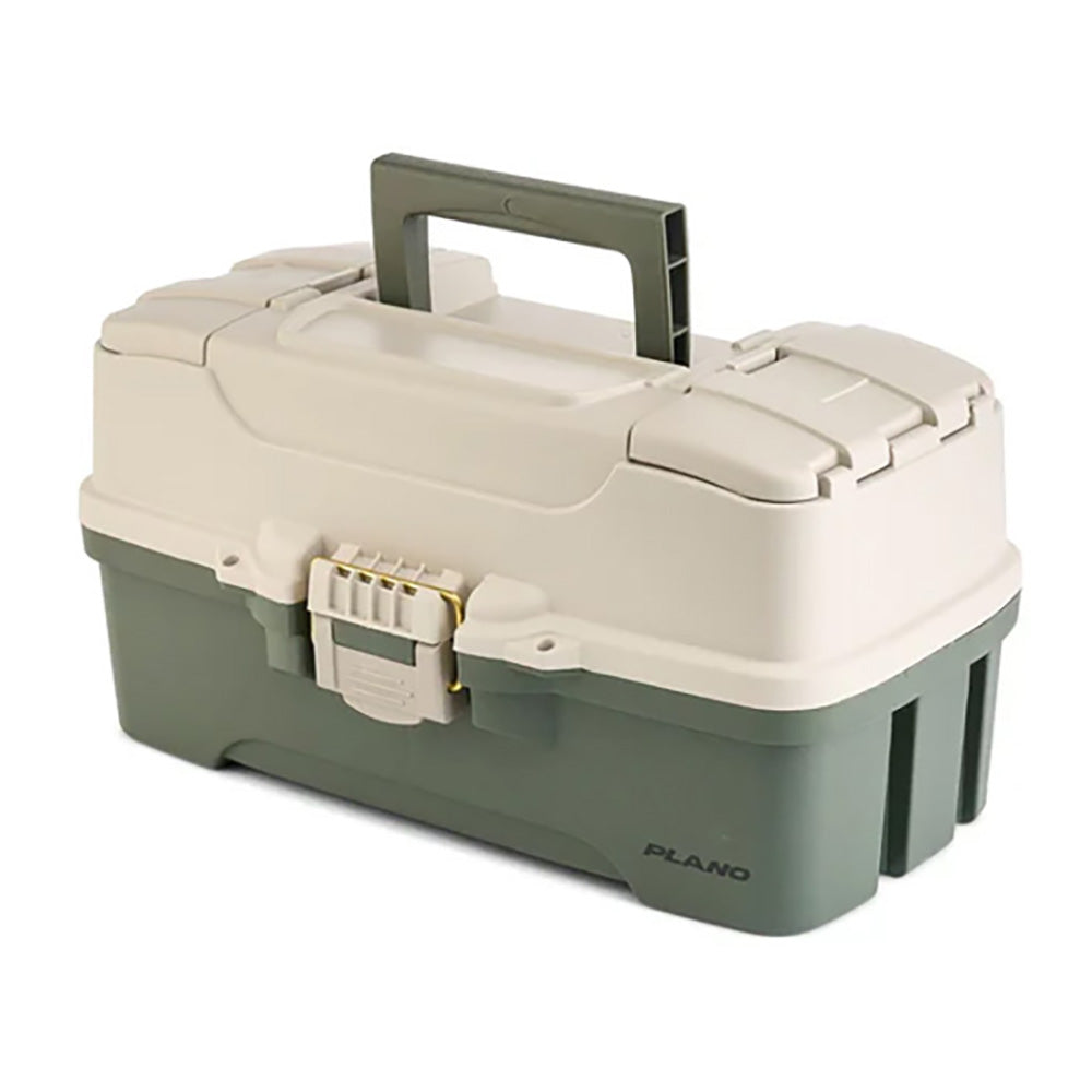 Plano ThreeTray Tackle Box  GreenTan P000407