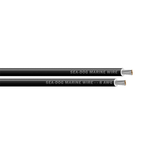 SeaDog 8 AWG Black Primary Wire  50 8008011