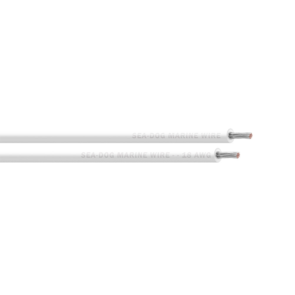 SeaDog 18 AWG White Primary Wire  100 8018052
