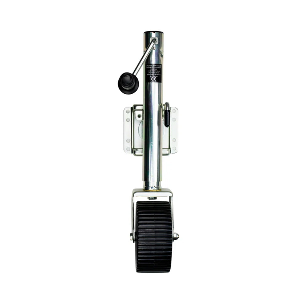 Powerwinch Saltwater Series Jack  1200lb WeldOn Single Wheel Wide Zinc 500 HR Salt Spray 21600J1500W1WZR