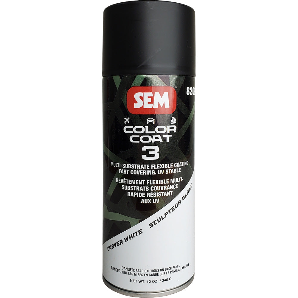 SEM Color Coat 3  Carver White  12 oz 82083
