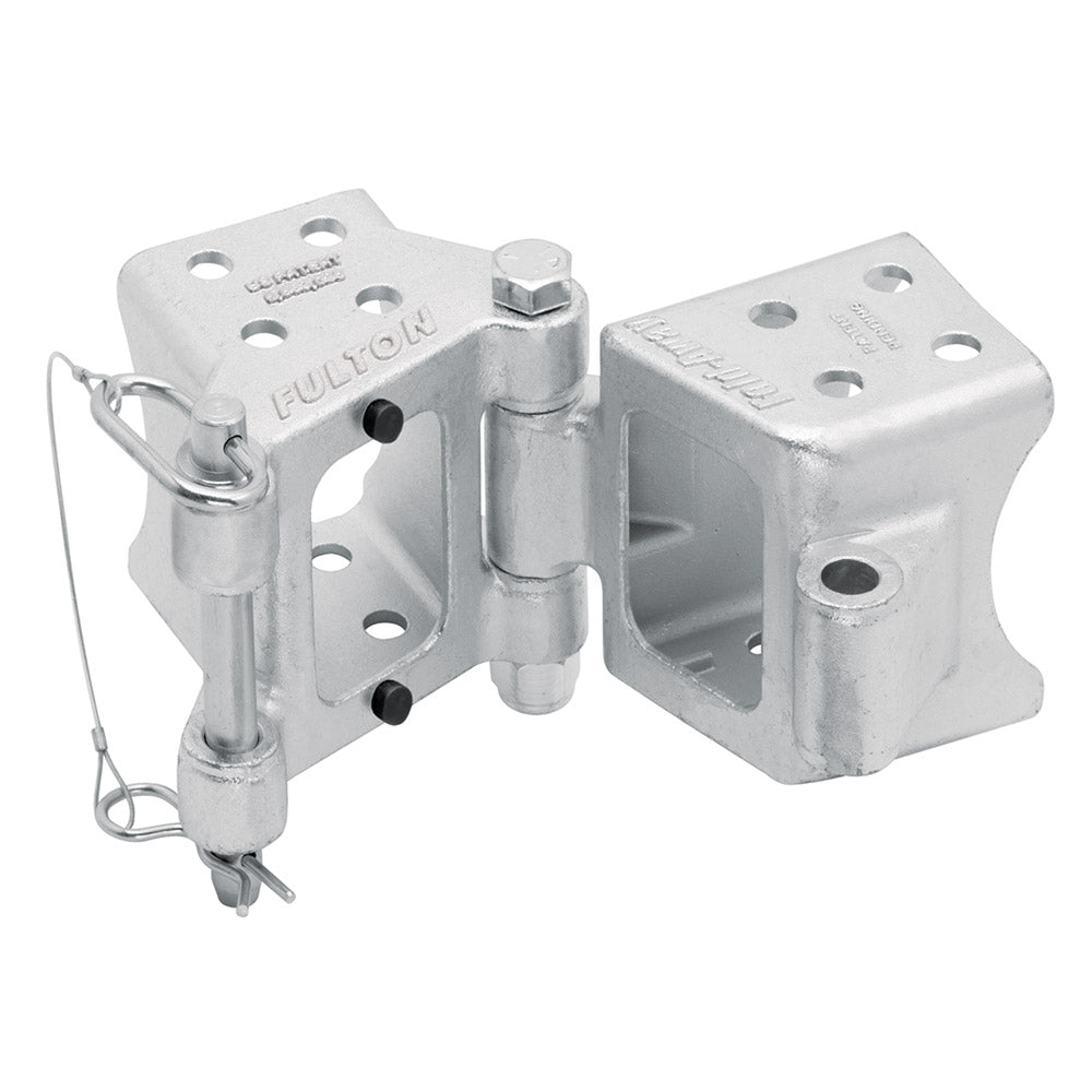 Fulton FoldAway BoltOn Hinge Kit 3 x 5 Trailer Beam Rating 9000 lbs 48 Pivot ZMax 600 Zinc Finish HDPB350101