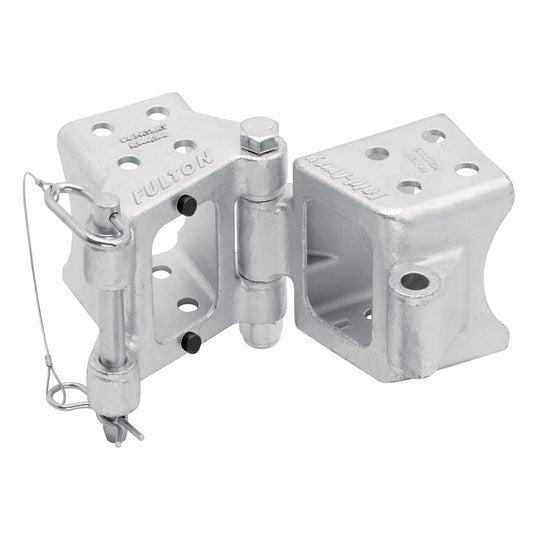 Fulton FoldAway BoltOn Hinge Kit 3 x 5 Trailer Beam Rating 9000 lbs 48 Pivot ZMax 600 Zinc Finish HDPB350101