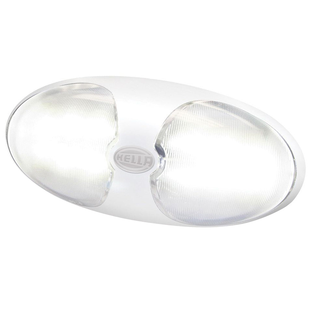 Hella Marine DuraLED 12 InteriorExterior Lamp wSwitch  White LED  White Housing 980704001