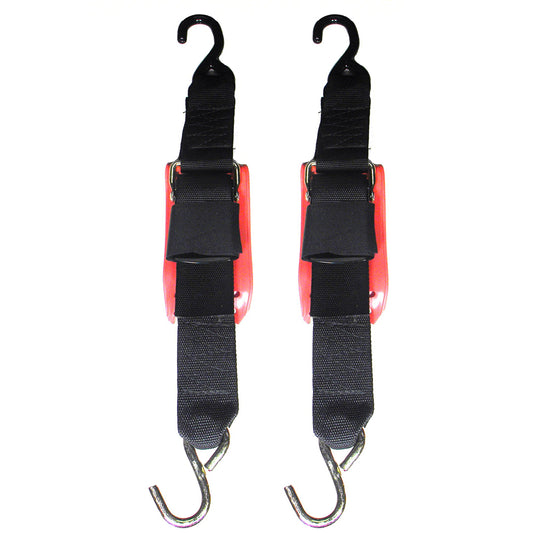 Rod Saver Quick Release Trailer TieDown wVinyl Pad  2 x 6  Pair QRTD6VP