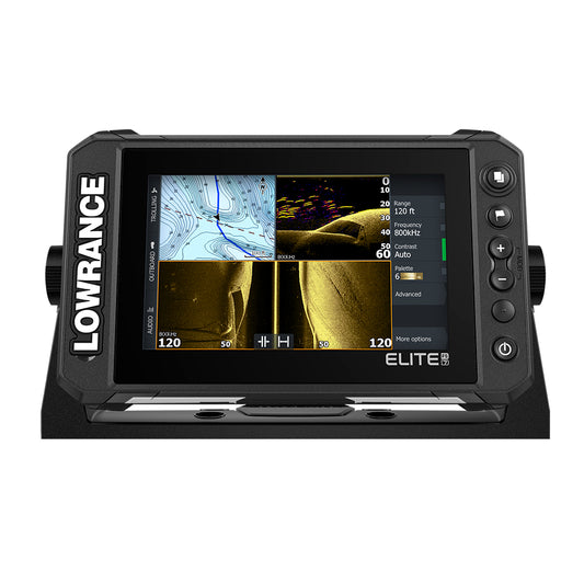 Lowrance Elite FS 7 ChartplotterFishfinder with HDI Transom Mount Transducer 00015696001
