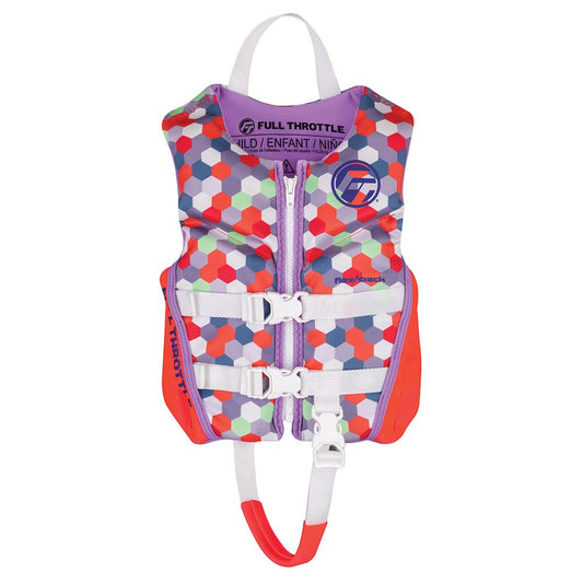 Full Throttle Child RapidDry FlexBack Life Jacket  Pink 14250010500122