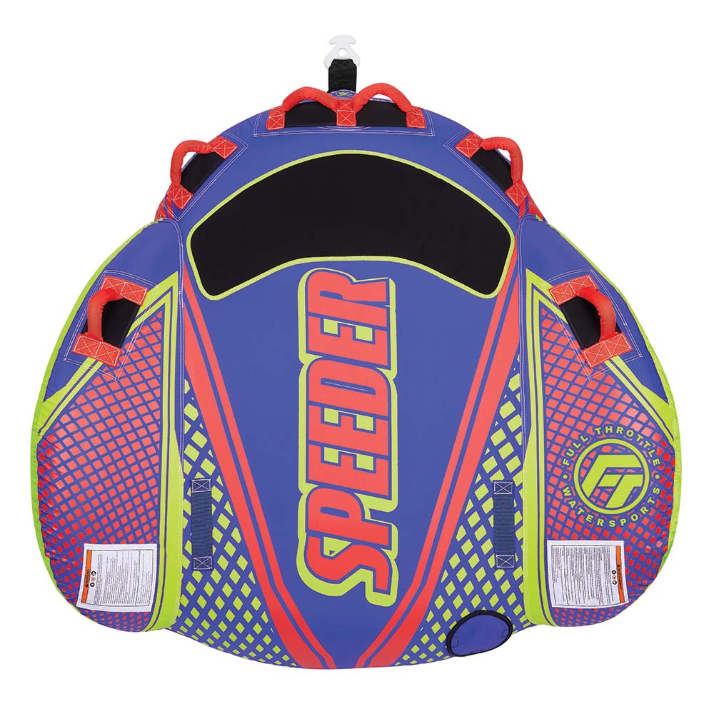 Full Throttle Speeder Towable Tube  2 Rider  Blue 30290050000221