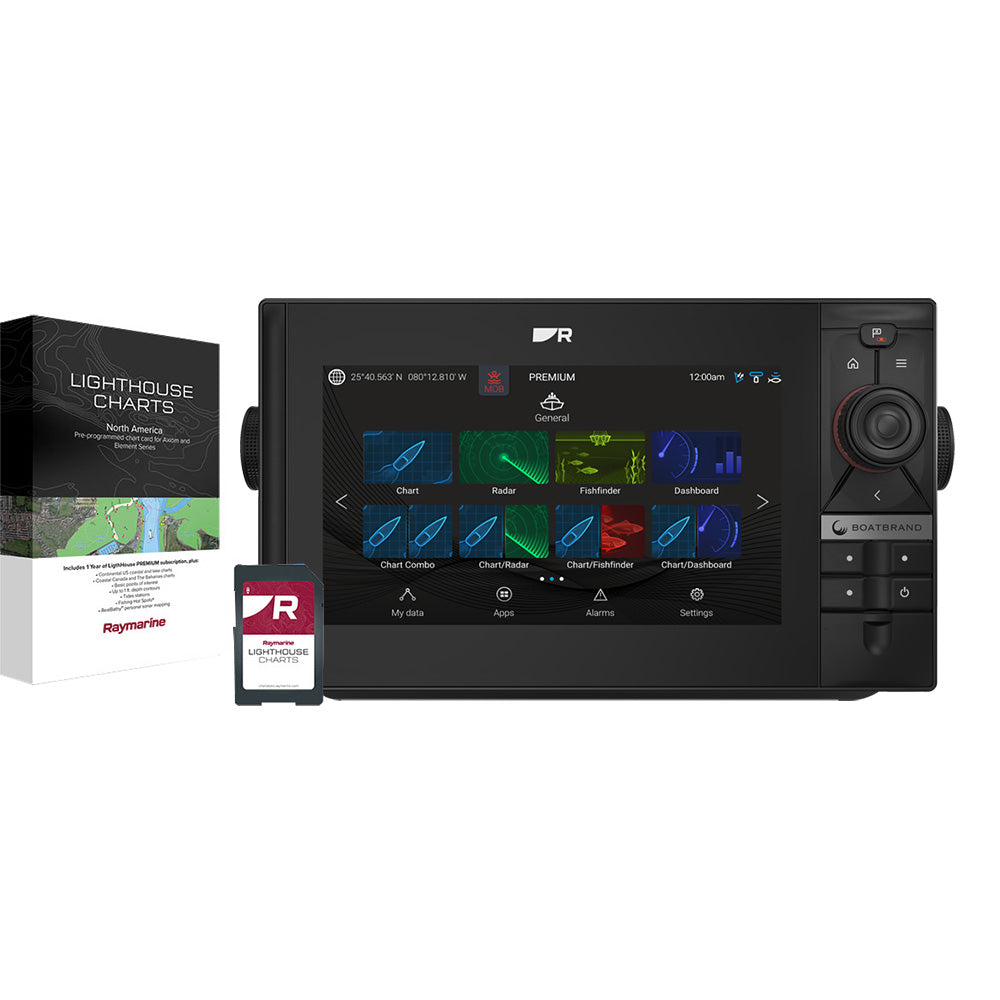 Raymarine Axiom 2 Pro 9 RVM ChartplotterFishfinder  Lighthouse North America Chart  No Transducer E7065400102