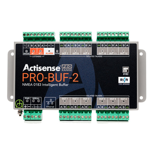 Actisense Pro NMEA 0183 Buffer  2 OPTO Inputs 12 ISODrive Outputs Serial Port Ethernet Port Pluggable Screw Terminal